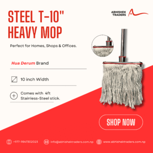 Steel T-10" Heavy Mop