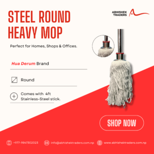 steel round heavy mop