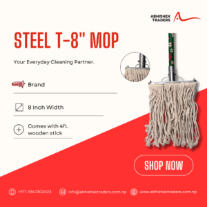 Steel t-8' Mop