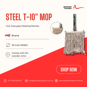 Steel T-10″ Mop