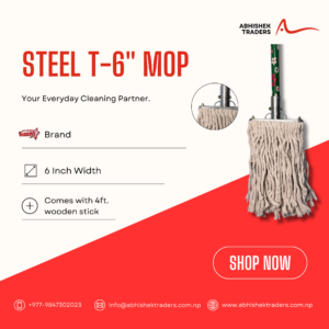Steel T-6″ mop