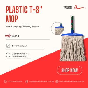 plastic T-8″ mop